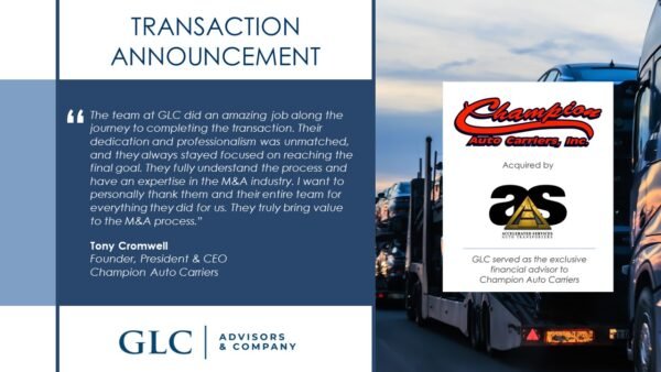 Financial Advisor to Champion Auto Carriers
