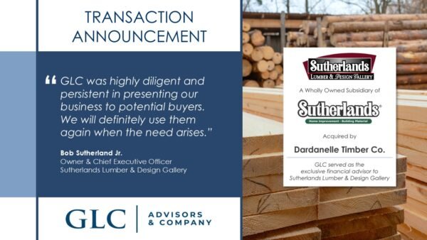 Financial Advisor to Sutherlands Lumber & Design Gallery